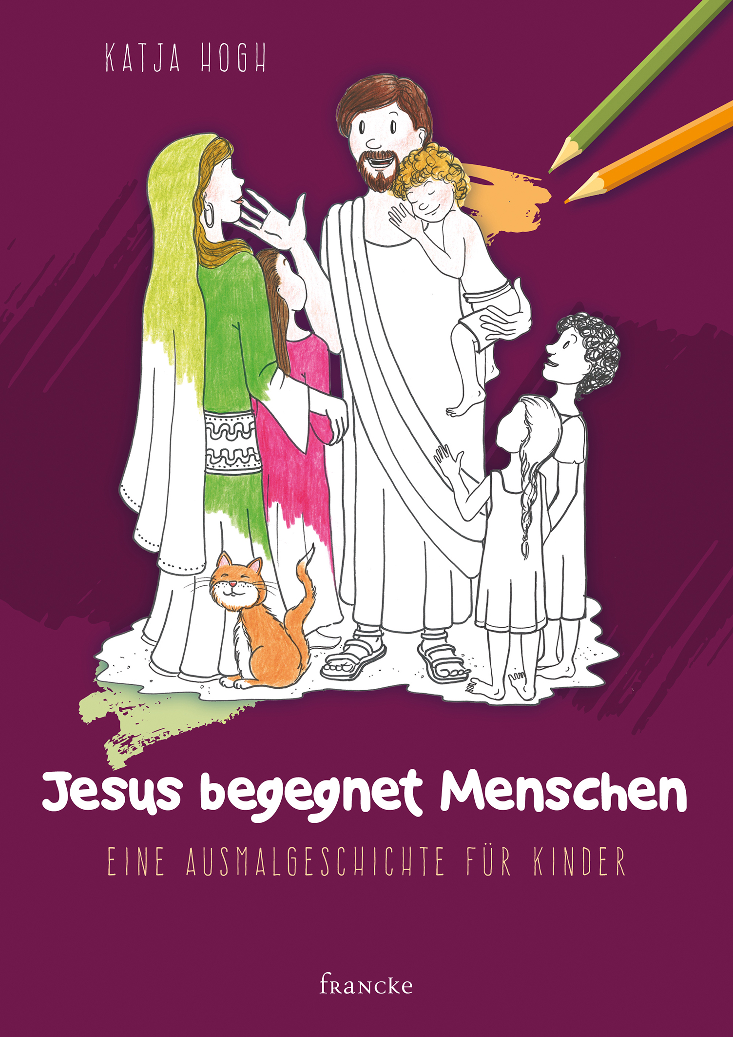 Ausmalgeschichte - Jesus begegnet Menschen