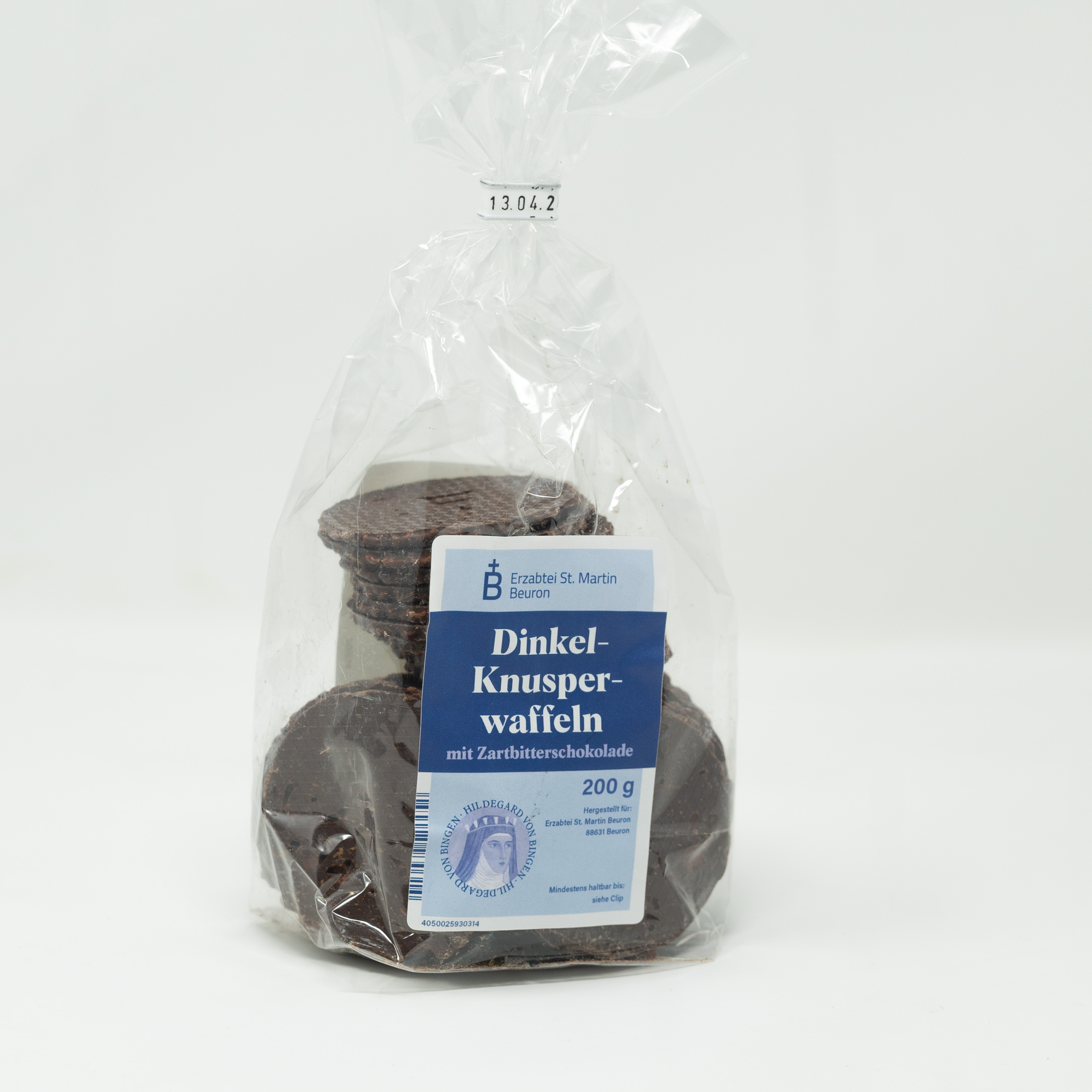 Dinkel-Knusperwaffeln "Zartbitterschokolade"