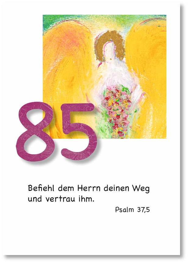 Klappkarte - Runder Geburtstag 85