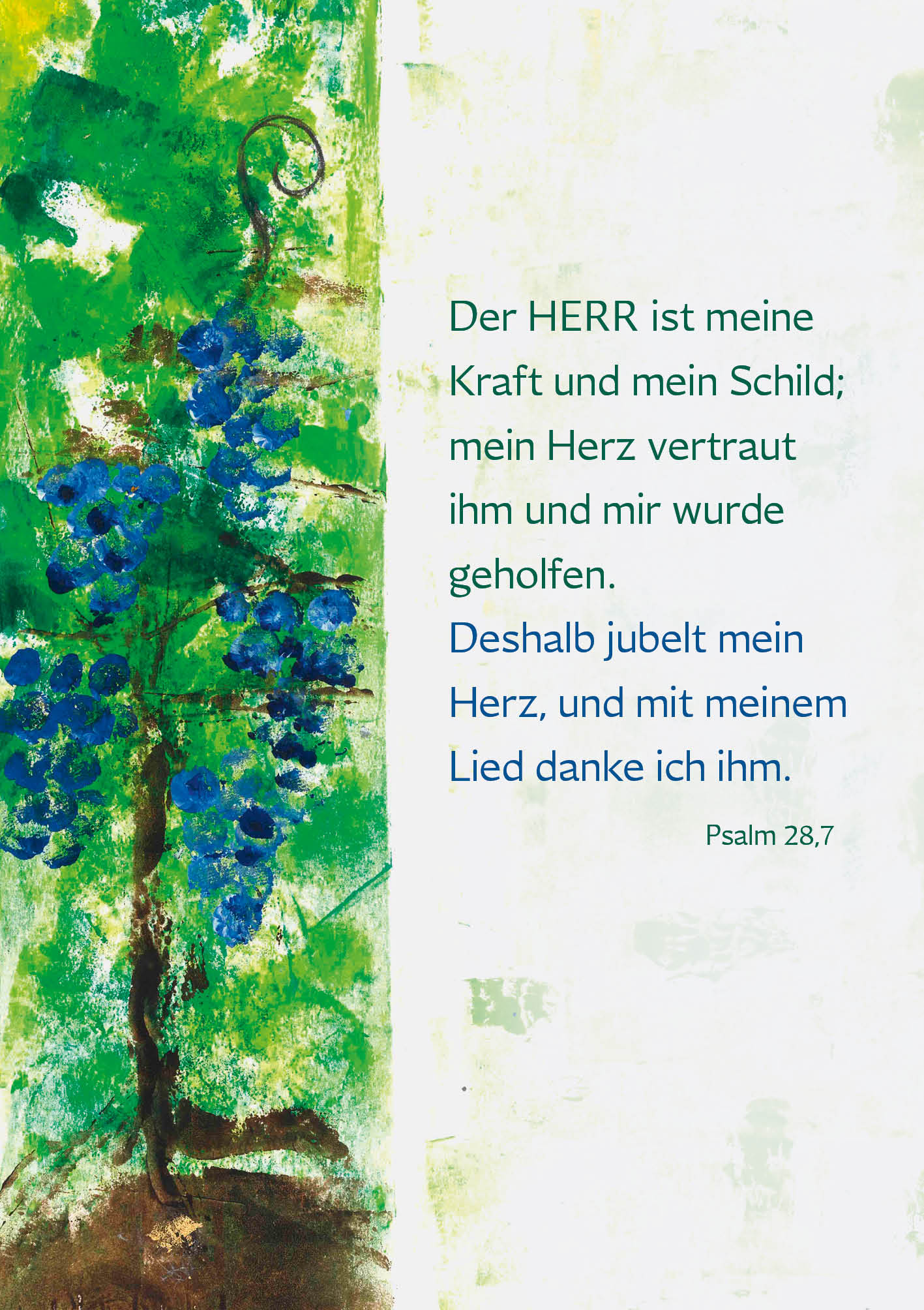 Klappkarte - Ich bin der Weinstock Klappkarte - Ich bin der Weinstock