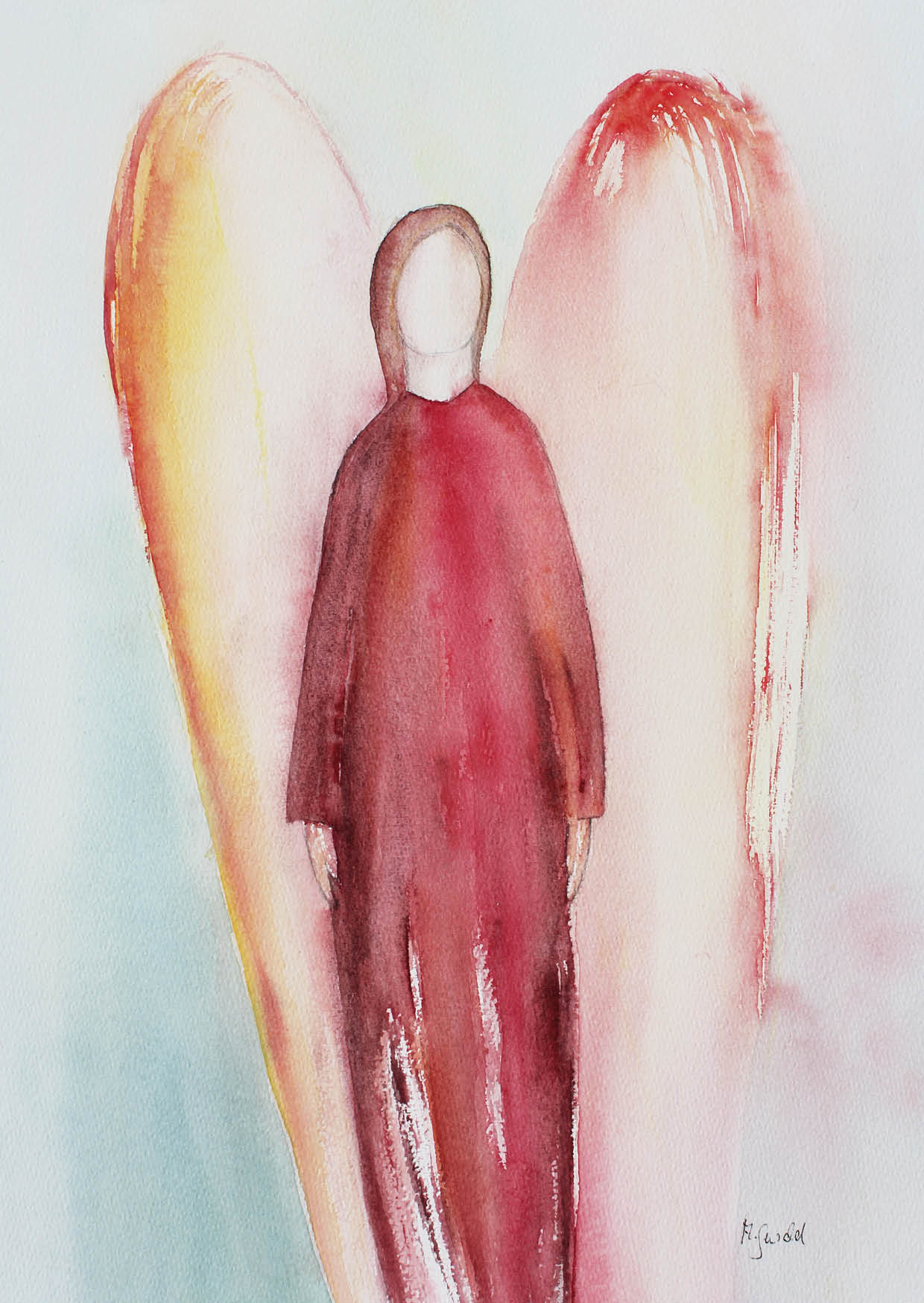  Kunst-Postkarte - Gottes Engel für Dich