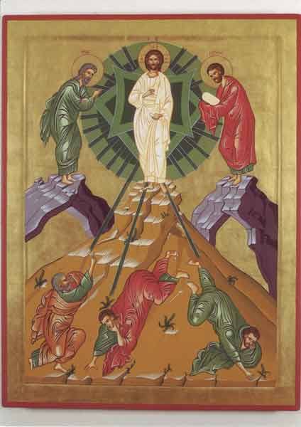 Kunst-Postkarte - Jesus Verklärung auf dem Berg Tabor