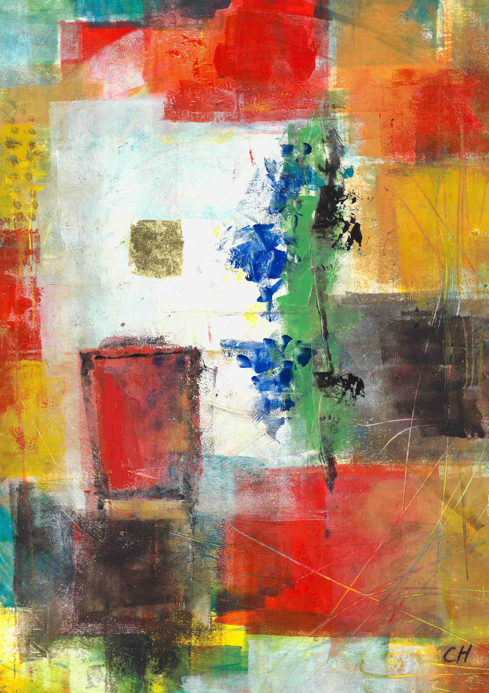 Kunst-Klappkarte - Mit Christus verbunden Kunst-Klappkarte - Mit Christus verbunden