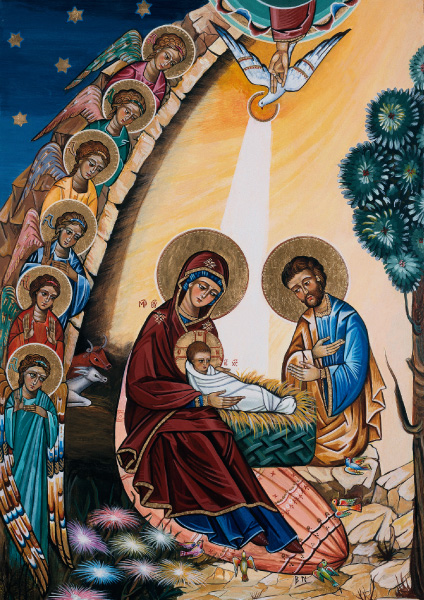 Klappkarte - Geburt Christi Klappkarte - Geburt Christi