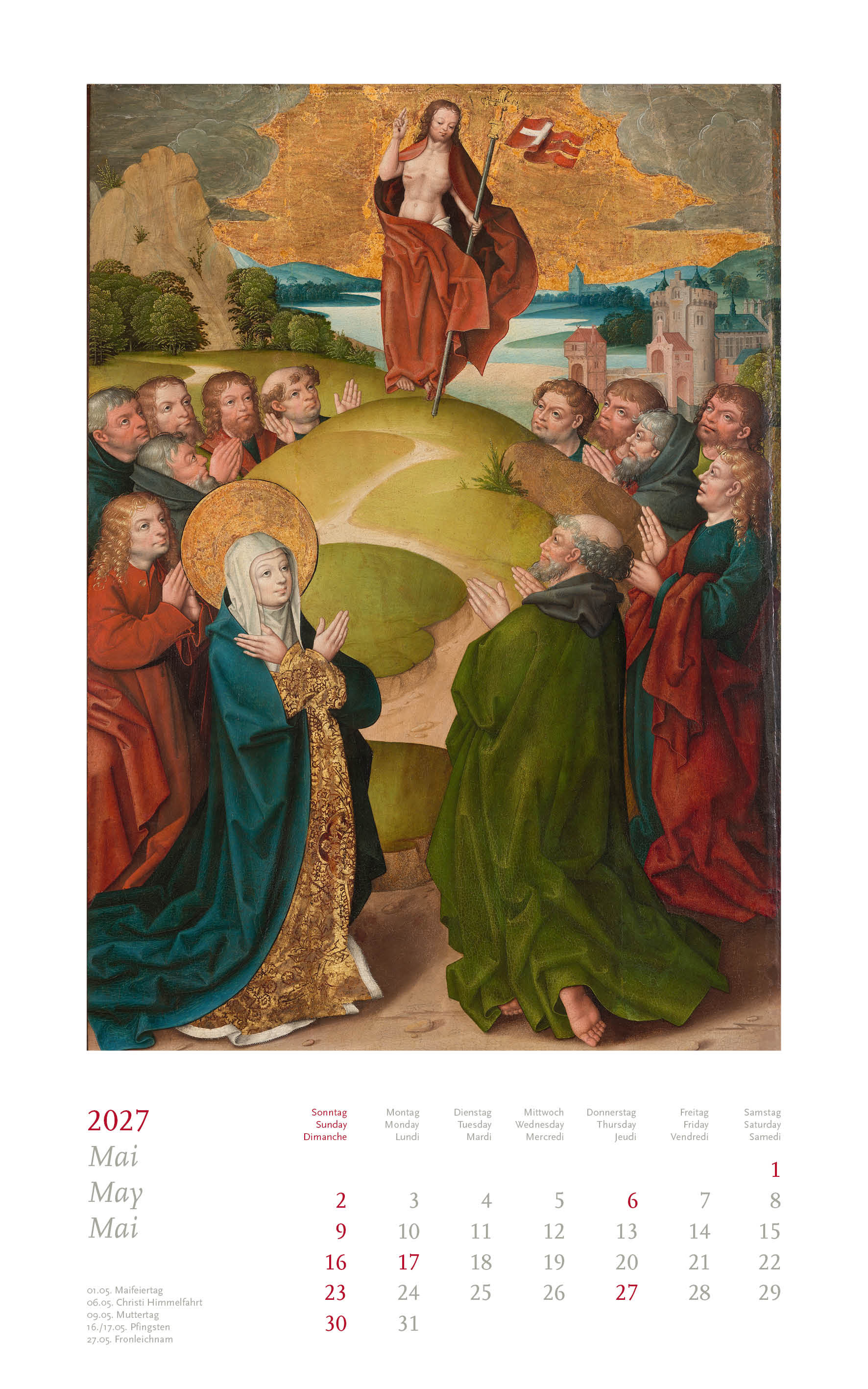 Beuroner Kunstkalender 2027 - Goldene Gegenwart