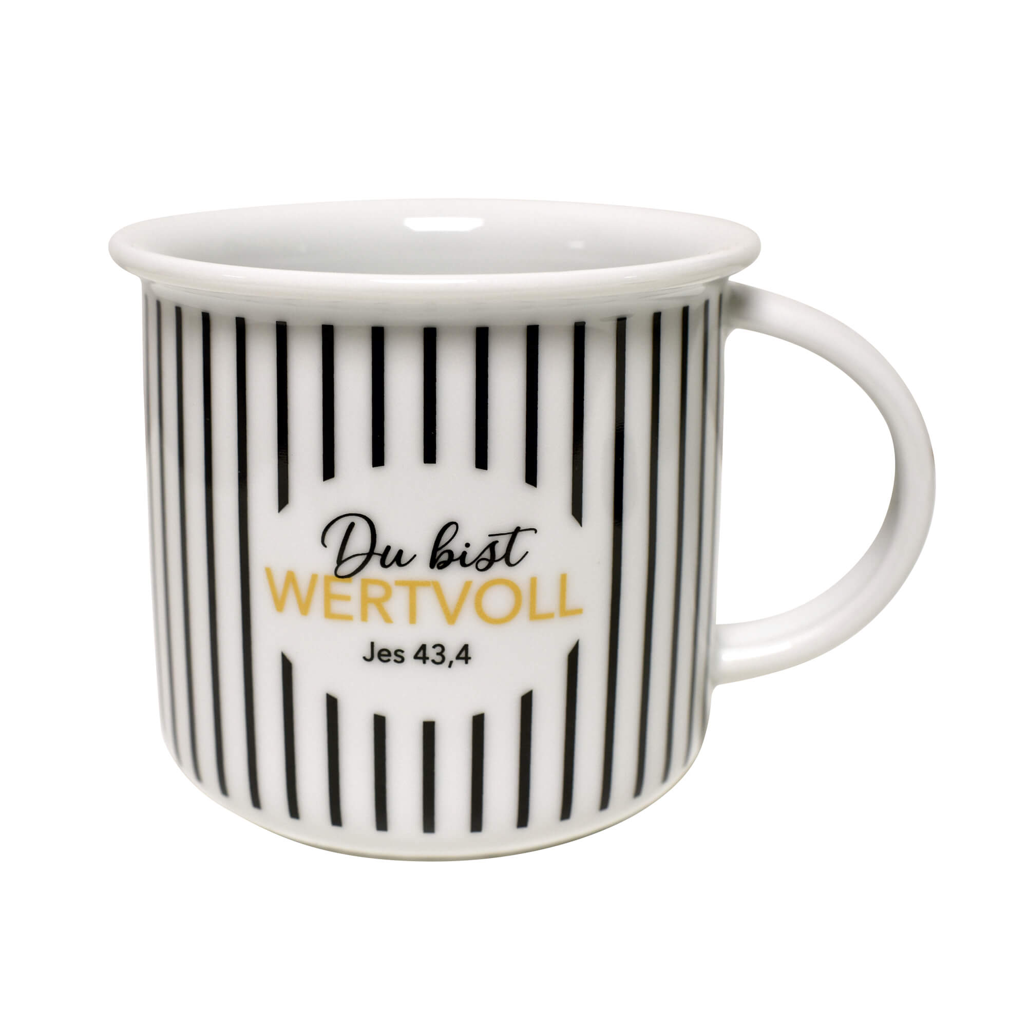 Retro-Porzellantasse "Wertvoll"