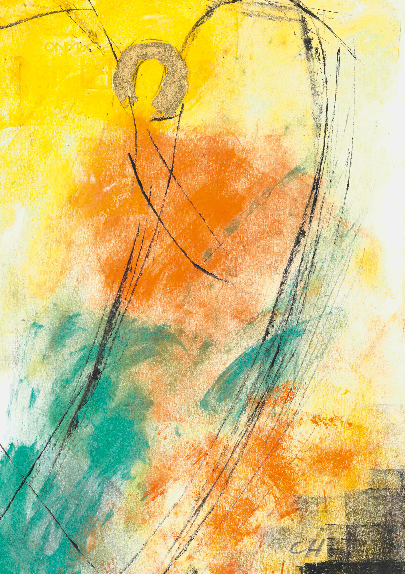 Kunst-Klappkarte - Unter dem Schutz des Engels Kunst-Klappkarte - Unter dem Schutz des Engels