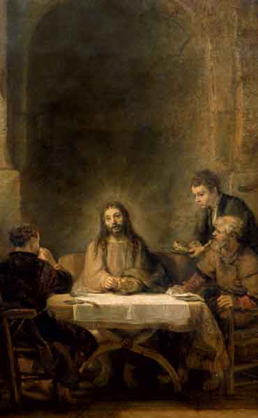 Bildchen - Christus in Emmaus Bildchen - Christus in Emmaus