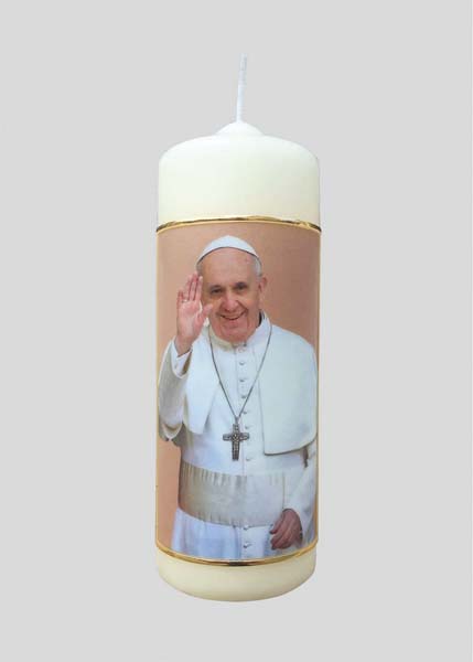 Kerze - Papst Franziskus