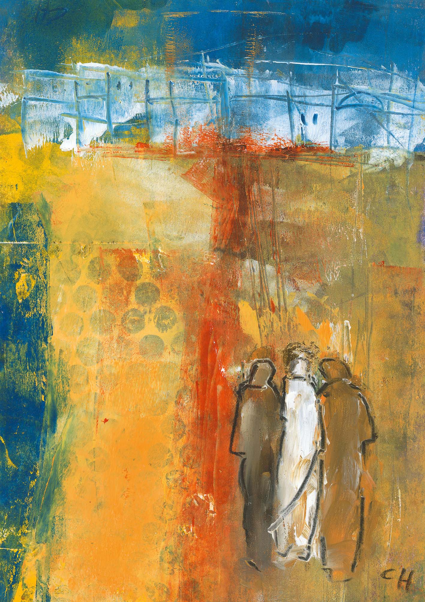 Klappkarte - Mit einer Hoffnung unterwegs Klappkarte - Mit einer Hoffnung unterwegs