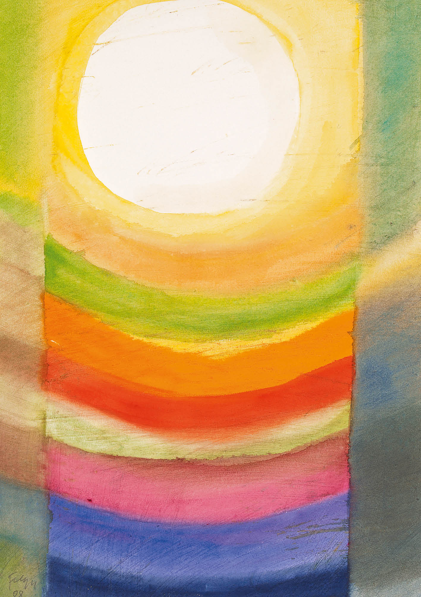 Kunst-Klappkarte - Lichtblick