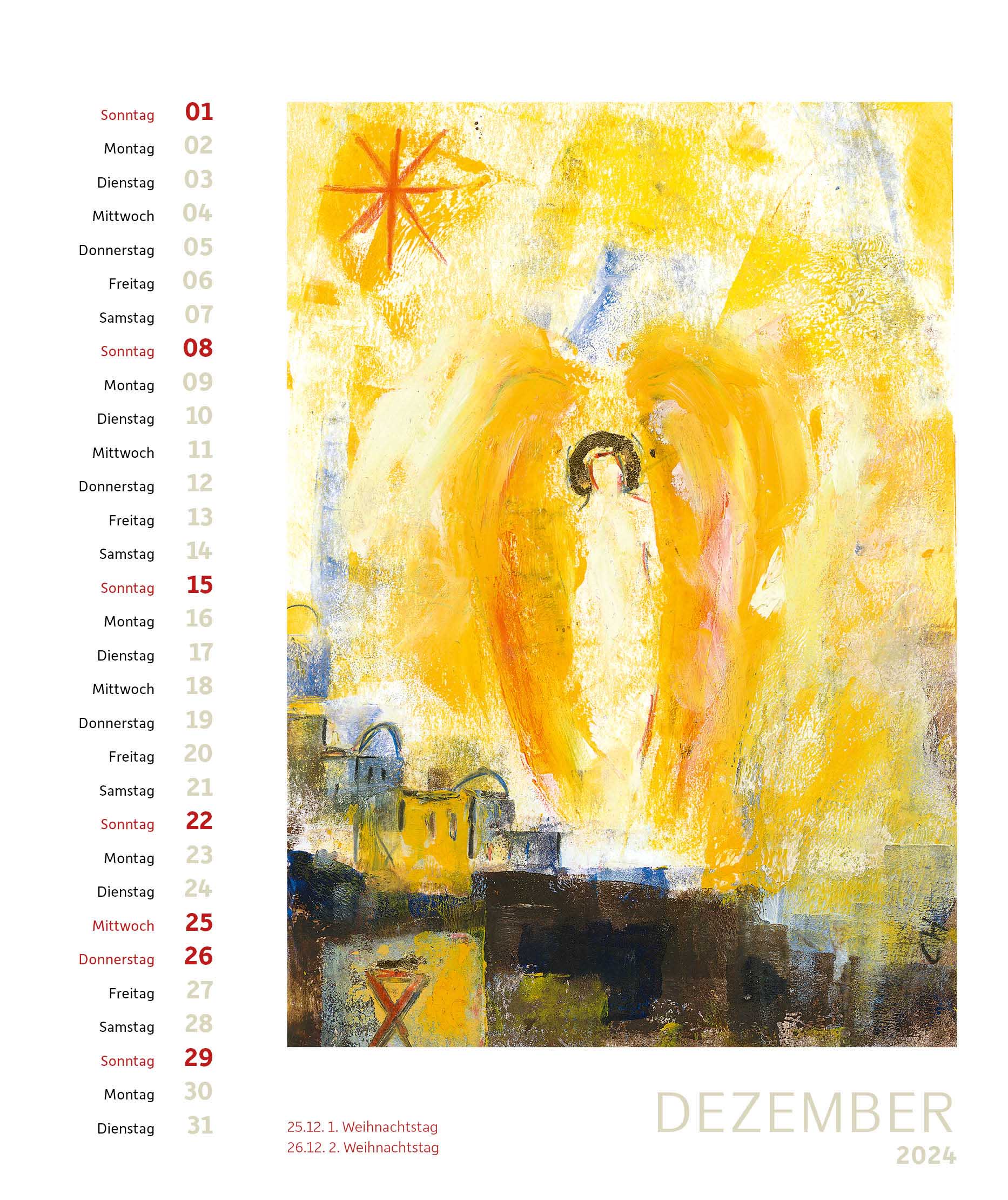 Postkartenkalender Engel 2024 20391