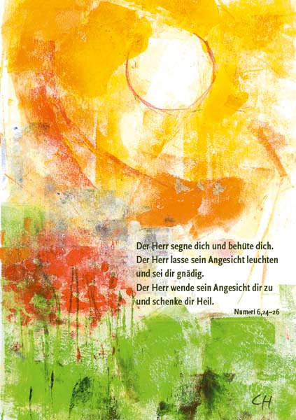 Klappkarte Viel Glück und viel Segen 8073D