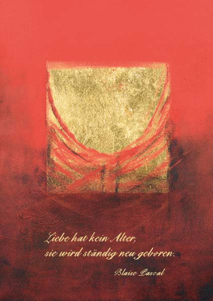 Klappkarte - Liebe stets neu geboren Klappkarte - Liebe stets neu geboren