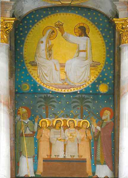 Kunst-Postkarte - Marienkrönung Kunst-Postkarte - Marienkrönung