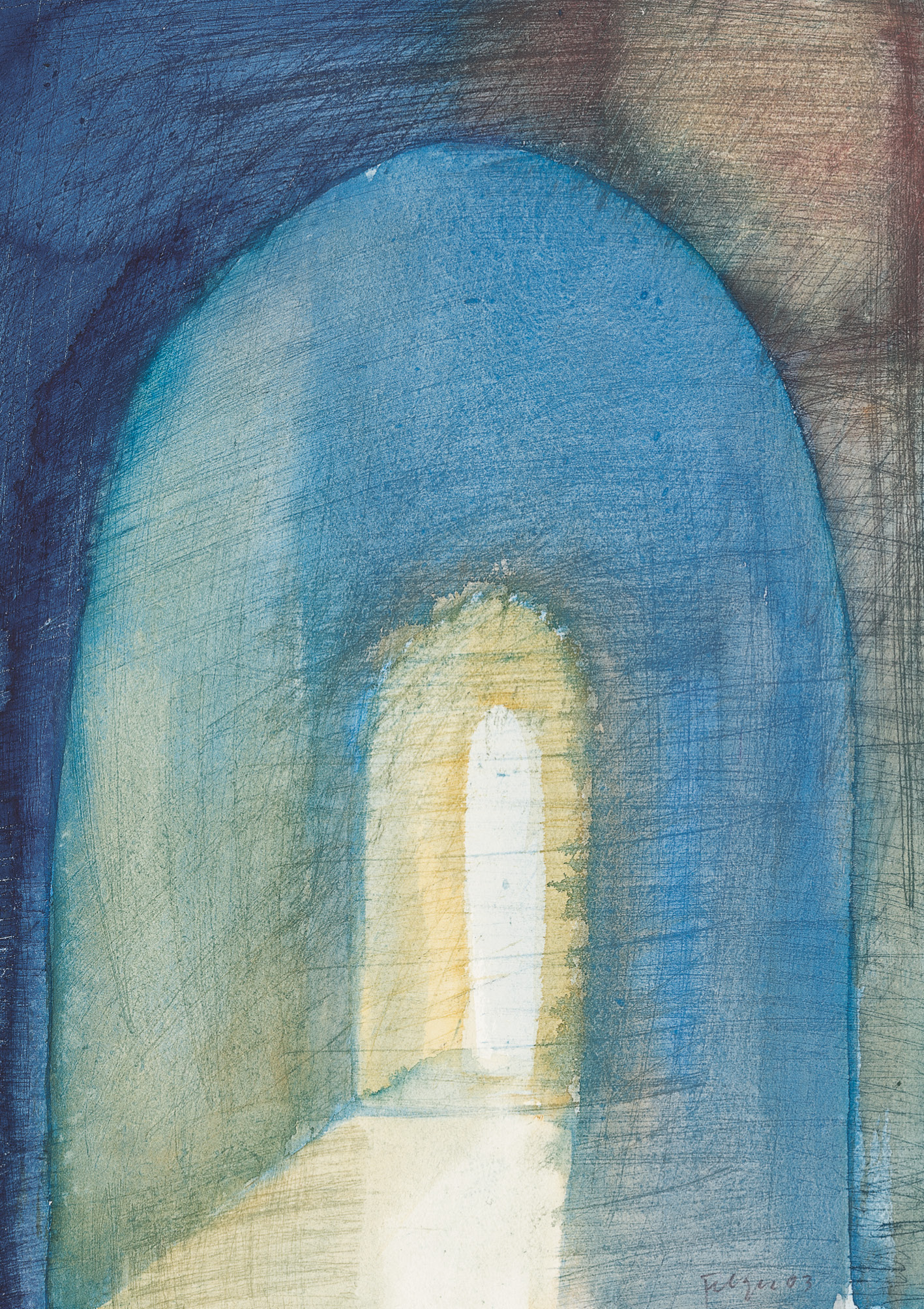 Kunst-Klappkarte - Andreas Felger - Torbogen