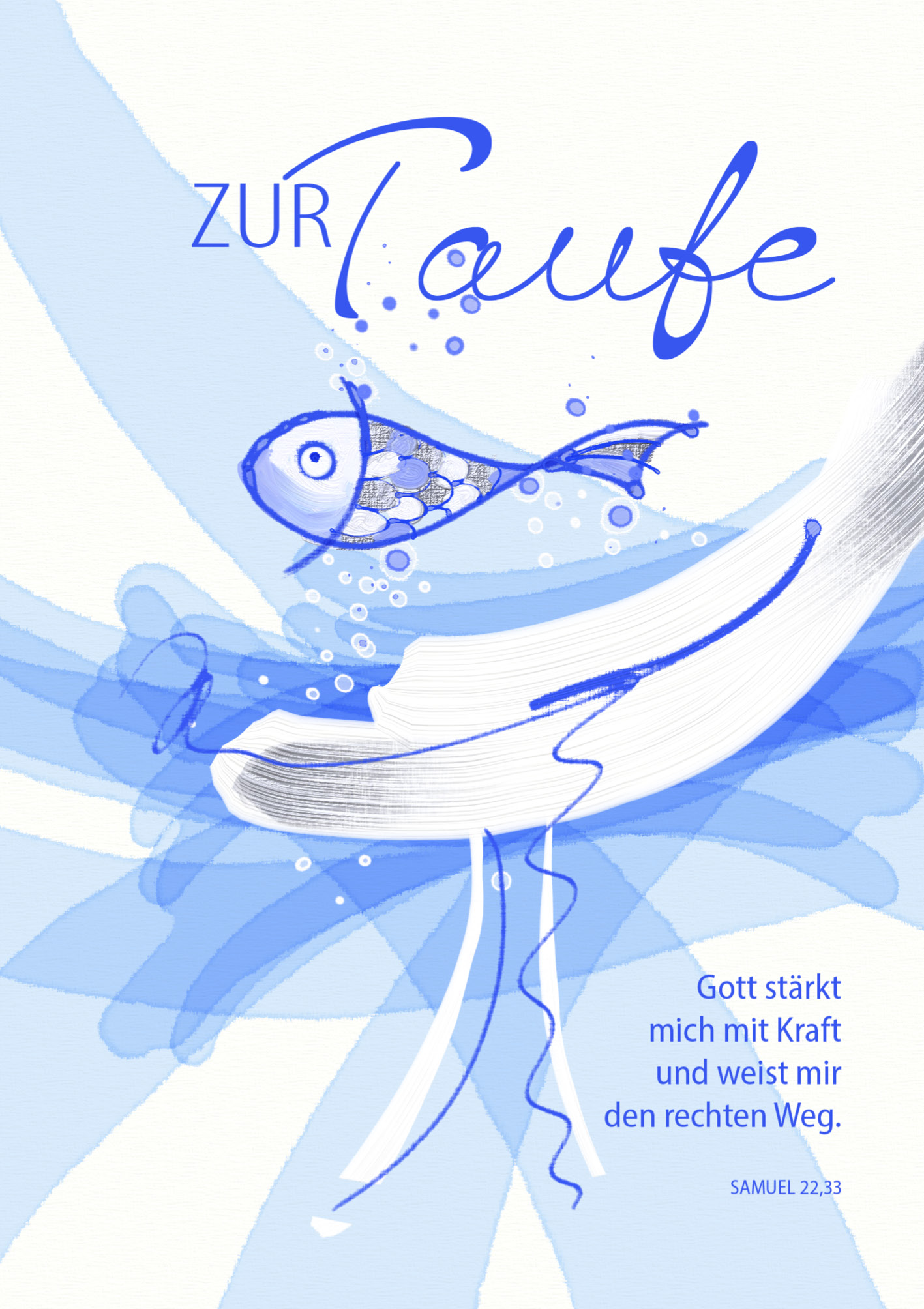 Kunst-Klappkarte - Gottes Stärke