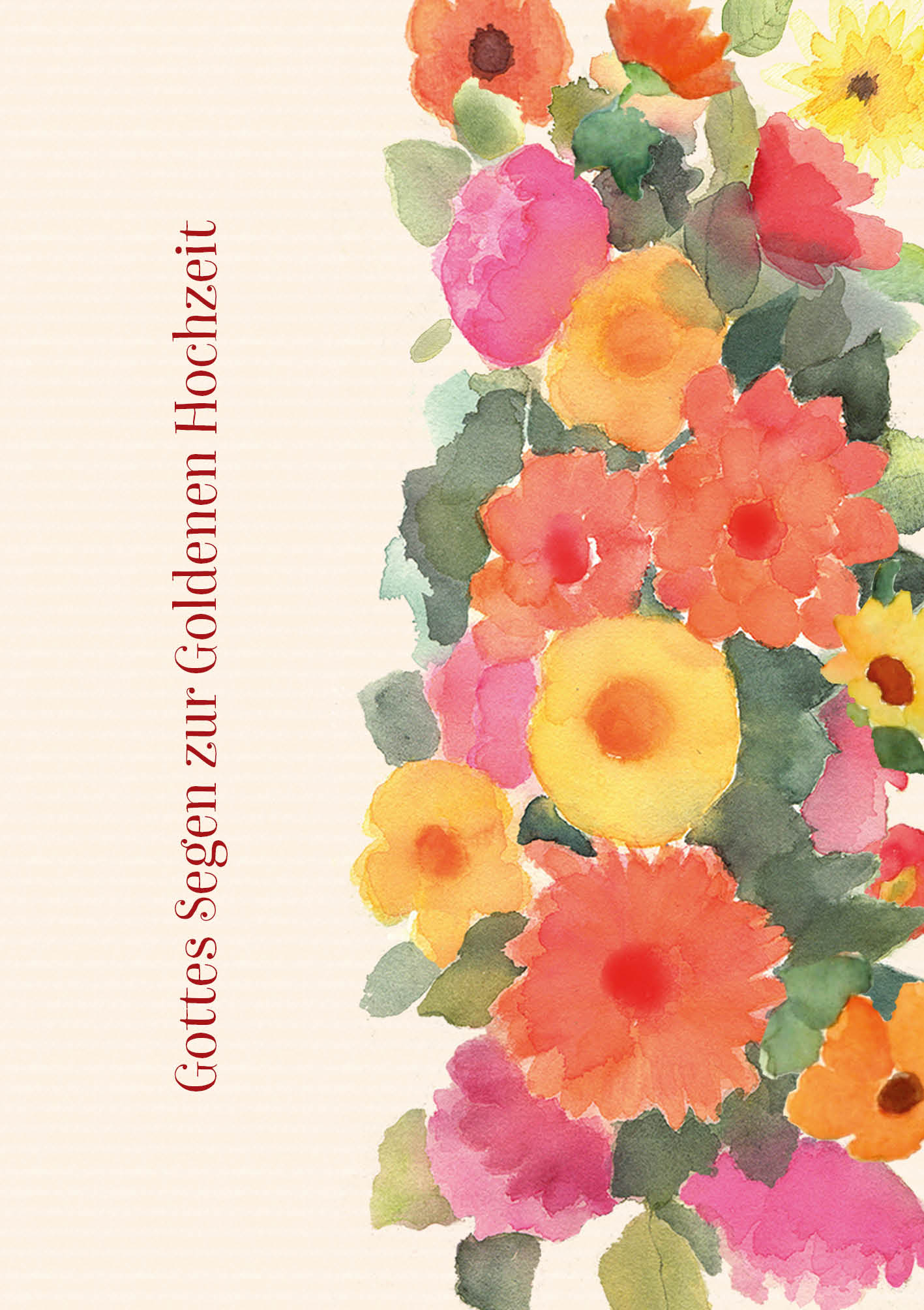 Klappkarte - Blumen zum Glück Klappkarte - Blumen zum Glück