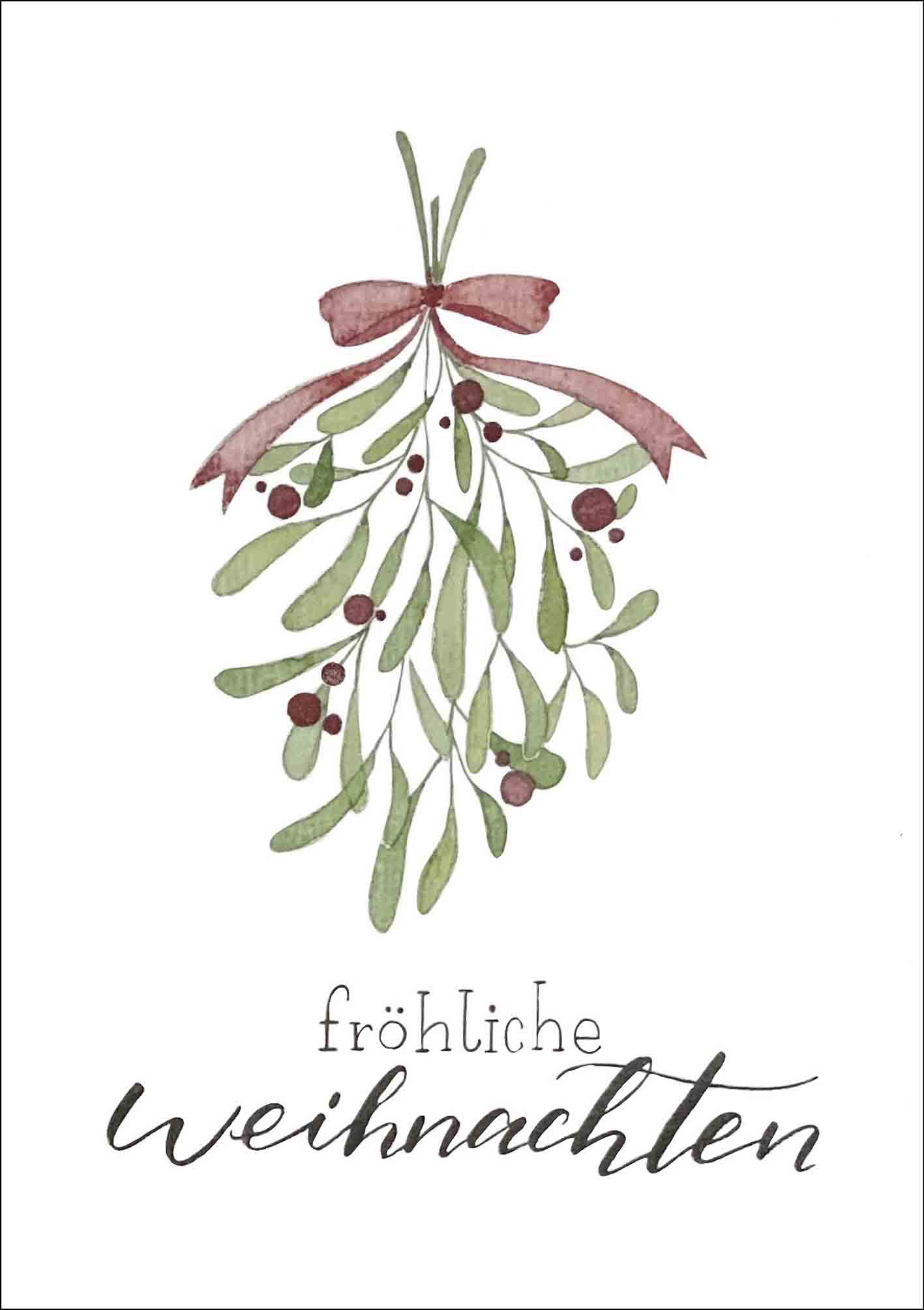 Klappkarte - Fröhliche Weihnachten Klappkarte - Fröhliche Weihnachten