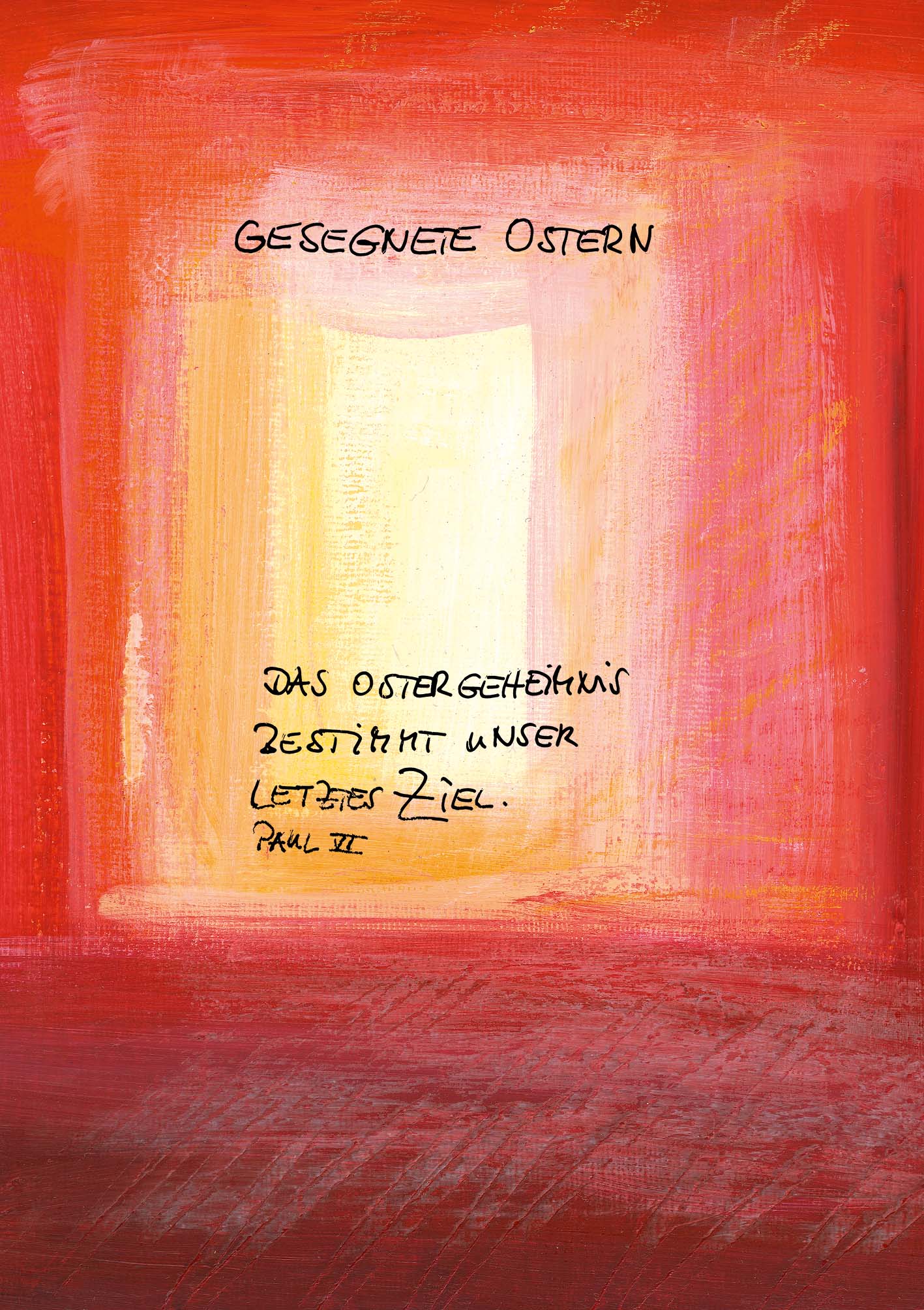 Klappkarte - Osterbotschaft Licht und Leben Klappkarte - Osterbotschaft Licht und Leben