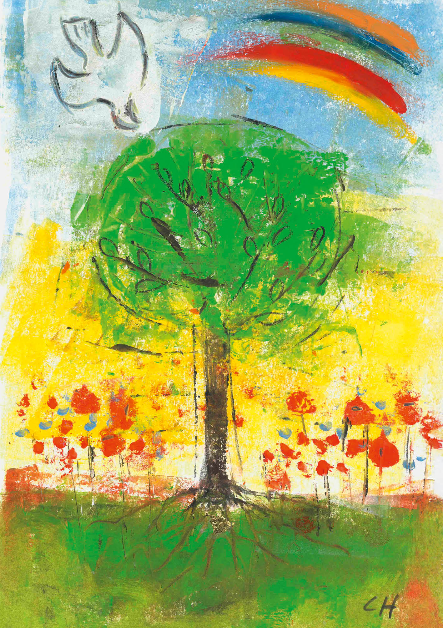 Kunst-Klappkarte - Wunderbare Schöpfung