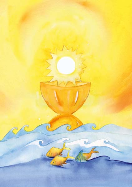 Klappkarte - Jesus - Sonne, Brot und Leben Klappkarte - Jesus - Sonne, Brot und Leben