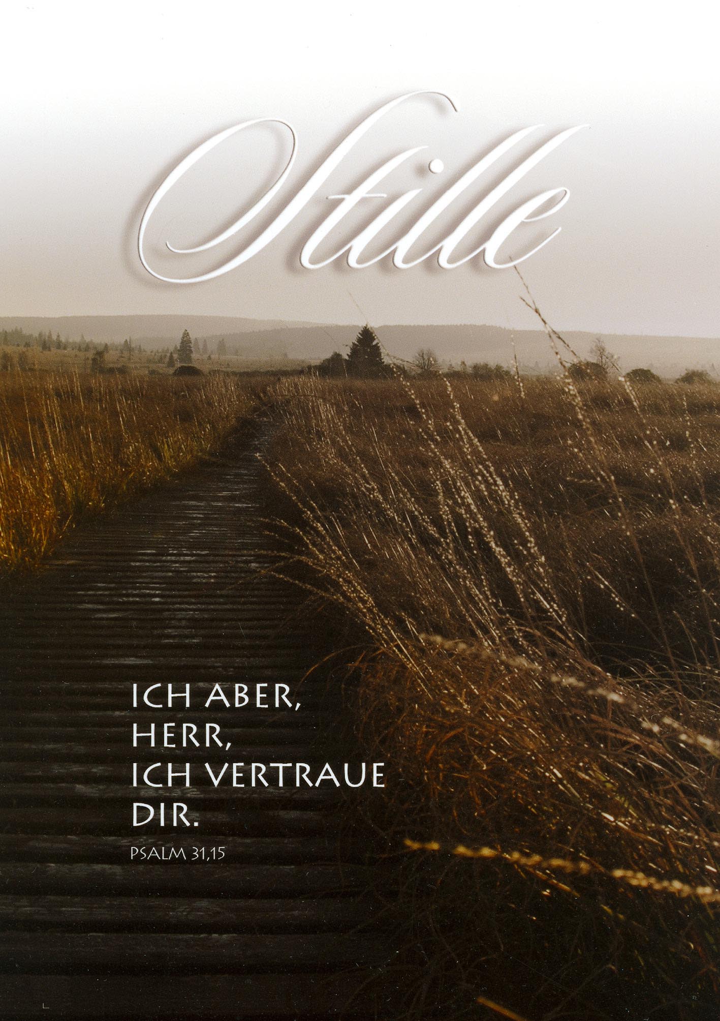  Klappkarte - Sei stille im Herrn