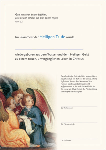 Tauf-Urkunde Tauf-Urkunde