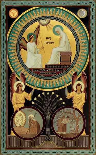 Kunst-Postkarte - Verkündigung des Herrn Kunst-Postkarte - Verkündigung des Herrn