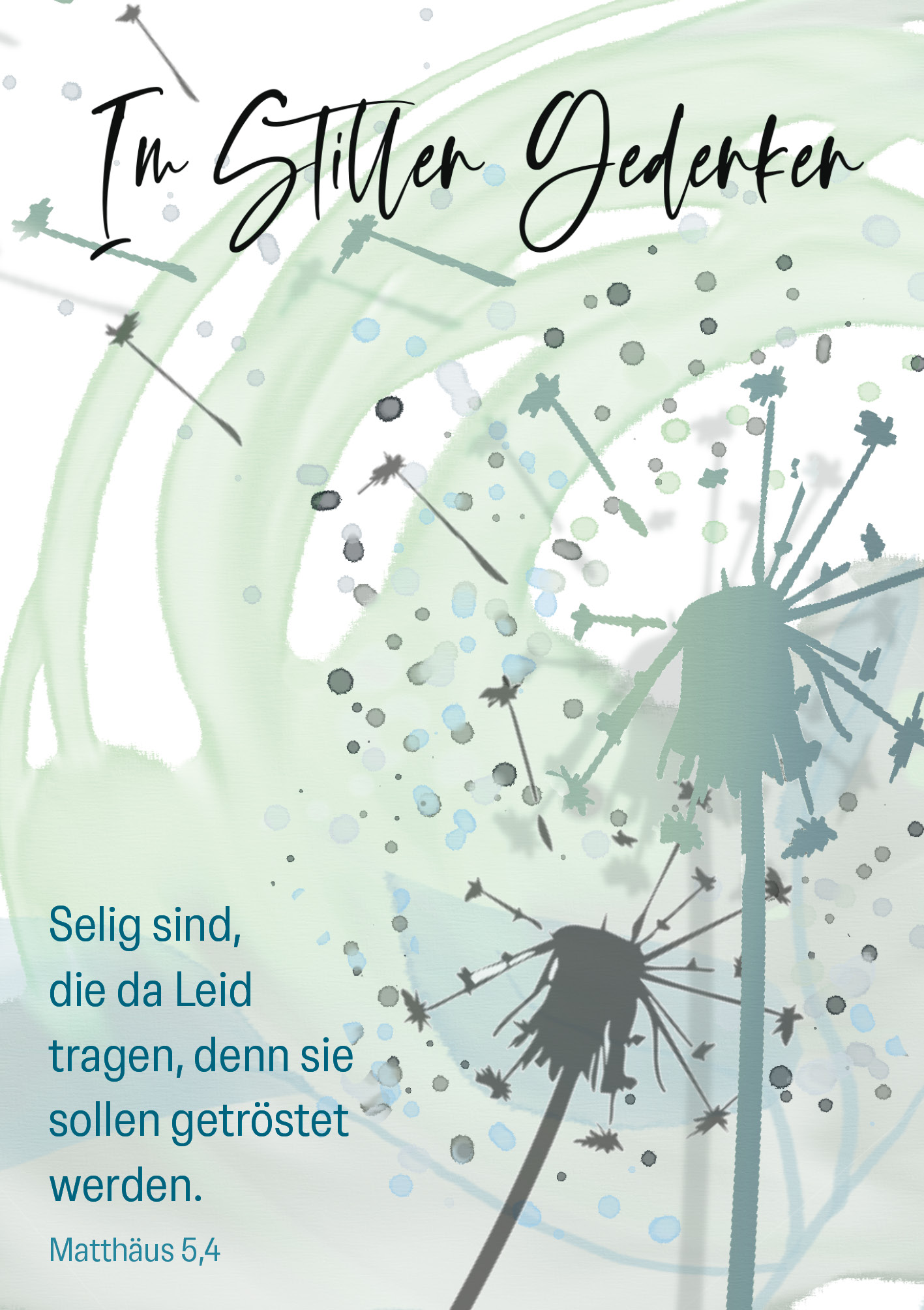 Kunst-Klappkarte - Tröstender Zuspruch