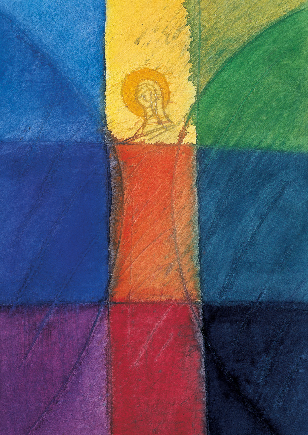 Kunst-Postkarte - Andreas Felger - Farbbote