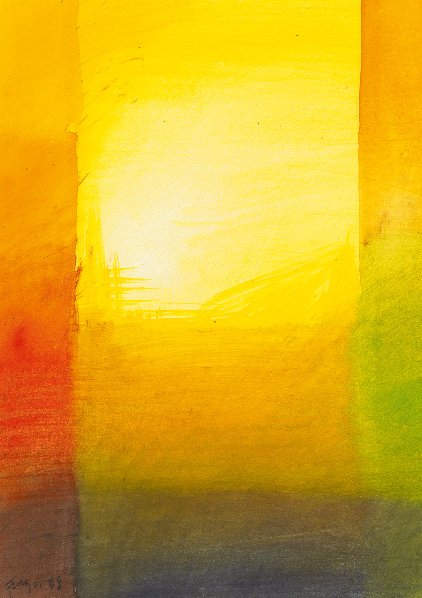 Kunst-Klappkarte - Andreas Felger - Sonnenlicht
