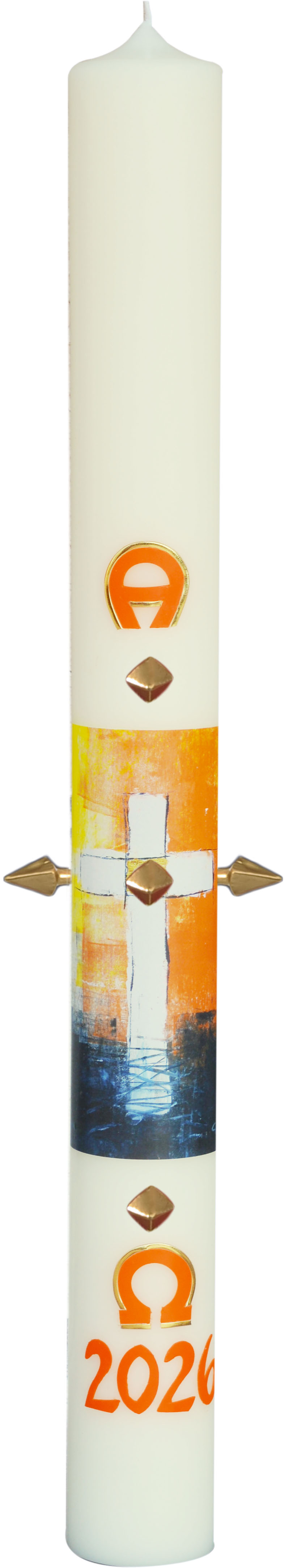 Osterkerze - Das Kreuz im Licht