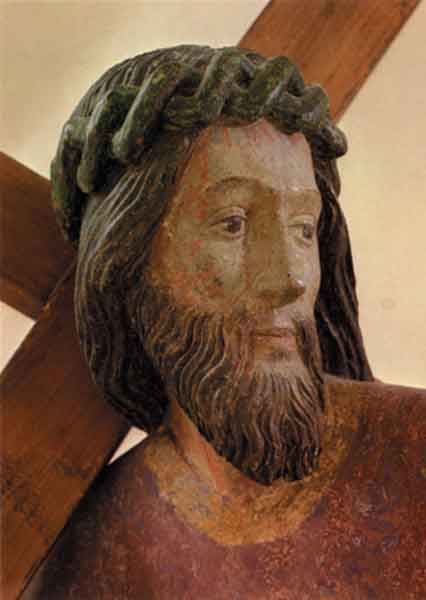 Kunst-Postkarte - Kreuztragender Christus