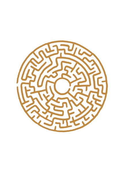 Premium-Kartenbox - Labyrinth - Mein Leben