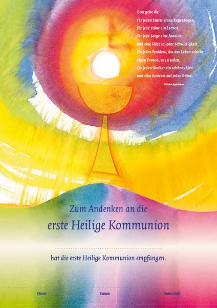 Urkunde zur Erstkommunion Urkunde zur Erstkommunion