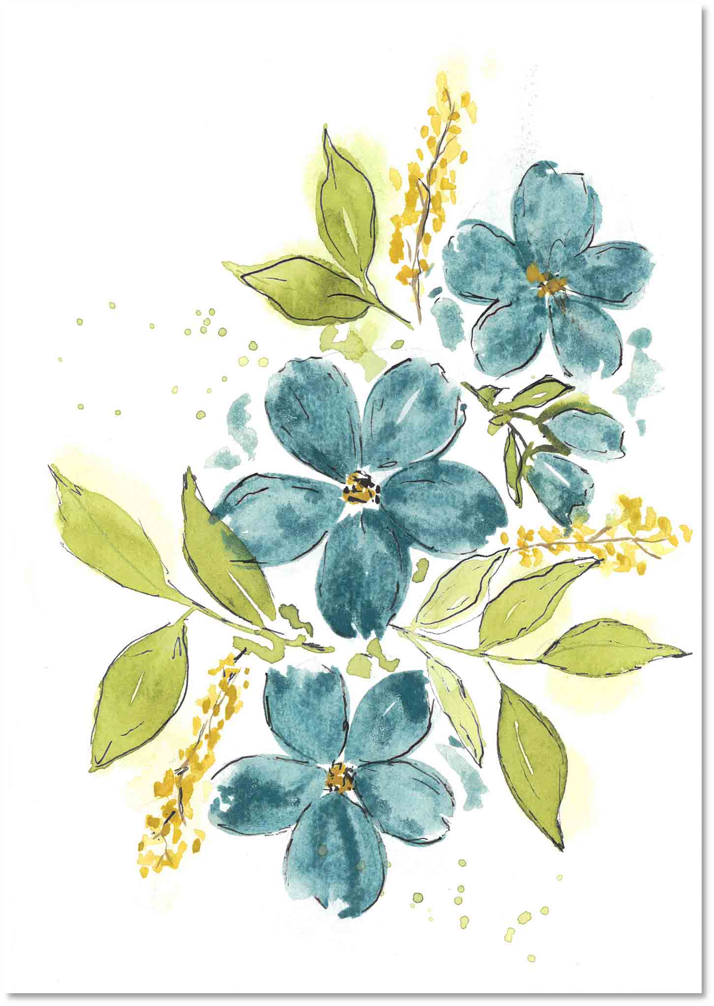 Premium-Klappkarte - Blütenzauber Premium-Klappkarte - Blütenzauber