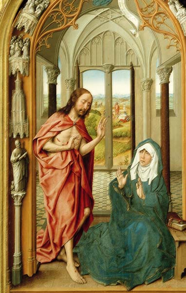 Bildchen - Christus erscheint seiner Mutter