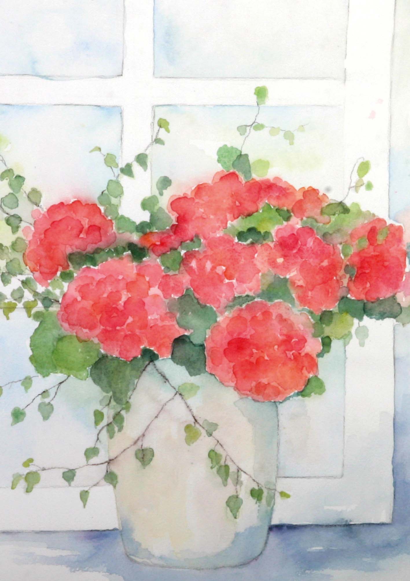 Klappkarte - Rosiger Segenswunsch Klappkarte - Rosiger Segenswunsch