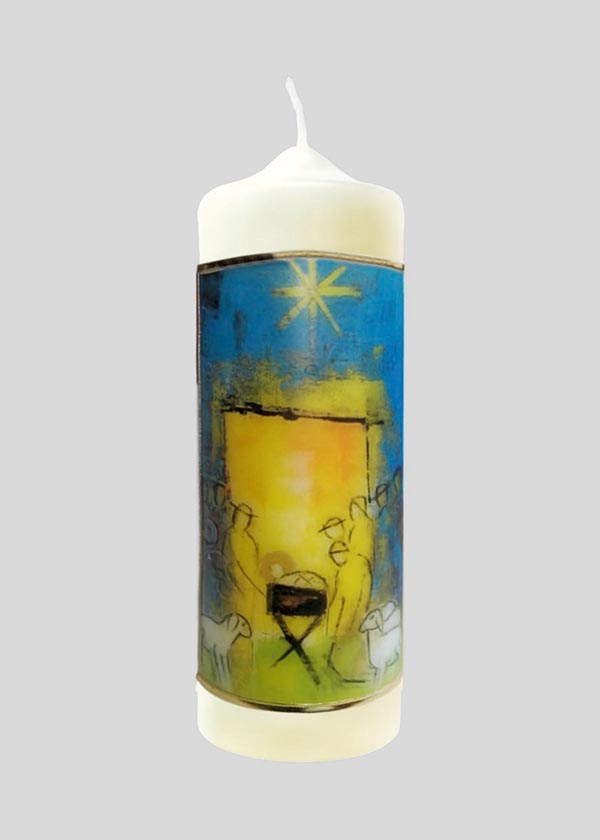 Kerze - An Weihnachten miteinander verbunden