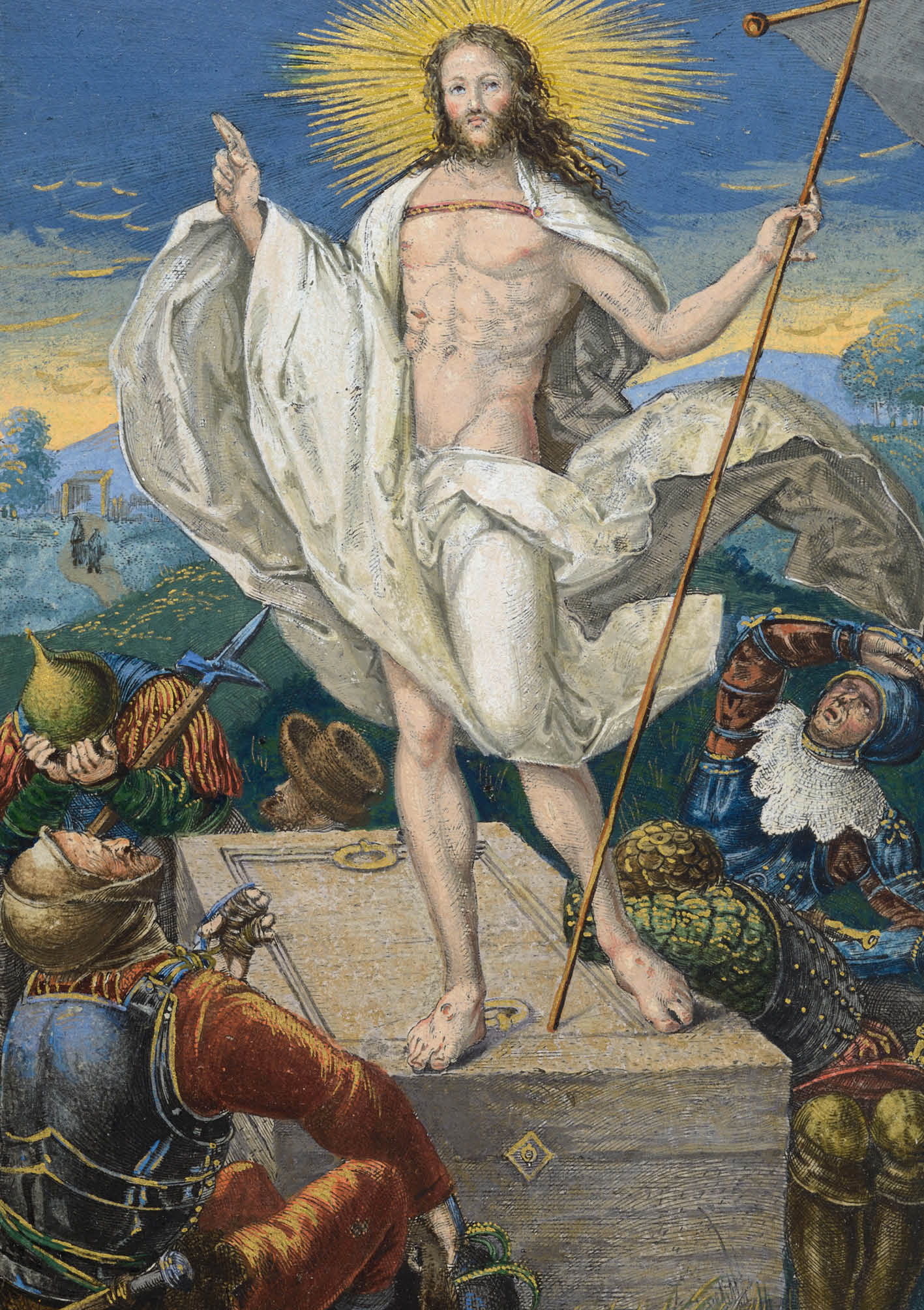 Kunst-Klappkarte - Christi Auferstehung