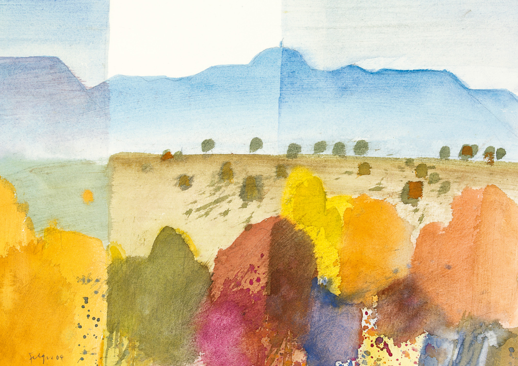 Kunst-Klappkarte - Andreas Felger - Herbststimmung