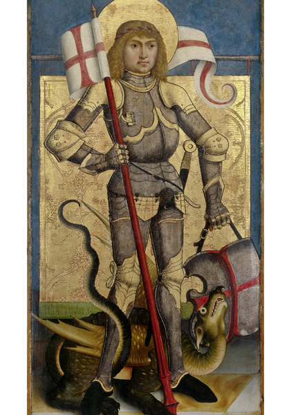 Kunst-Postkarte - Heiliger Georg