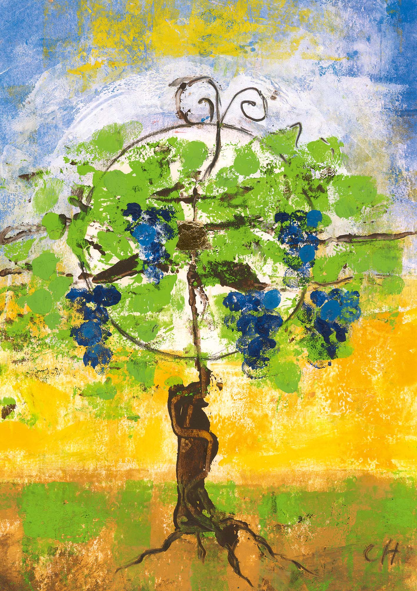 Klappkarte - Wer in Christus bleibt bringt reiche Frucht Klappkarte - Wer in Christus bleibt bringt reiche Frucht