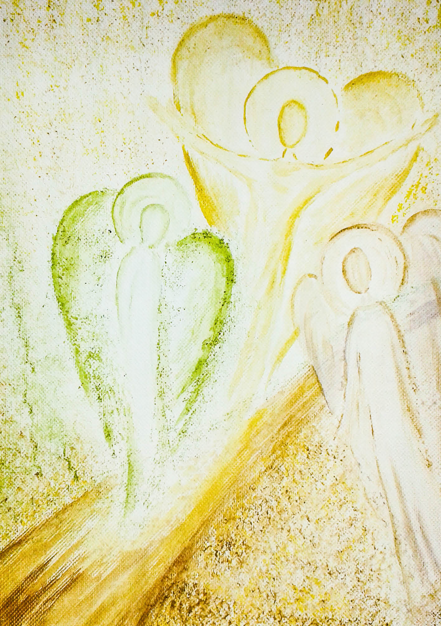 Kunst-Klappkarte - Engel auf deinen Wegen