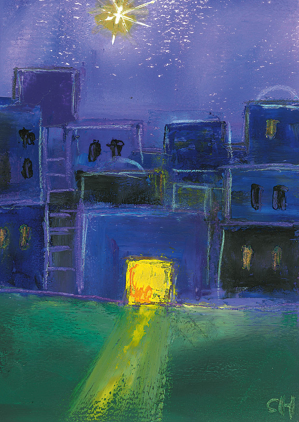 Kunst-Postkarte - Wege ins Licht Kunst-Postkarte - Wege ins Licht