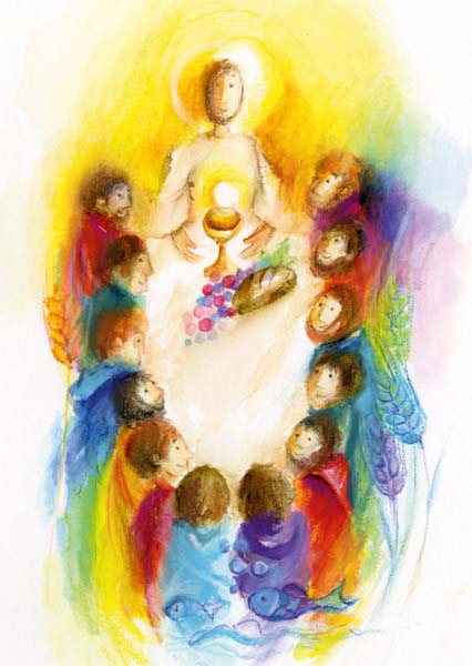 Kunst-Postkarte - Jesus hat uns eingeladen Kunst-Postkarte - Jesus hat uns eingeladen