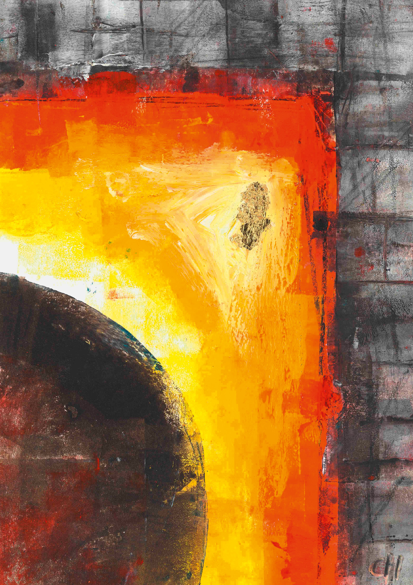 Kunst-Klappkarte - Auferstehung kündet Licht Kunst-Klappkarte - Auferstehung kündet Licht