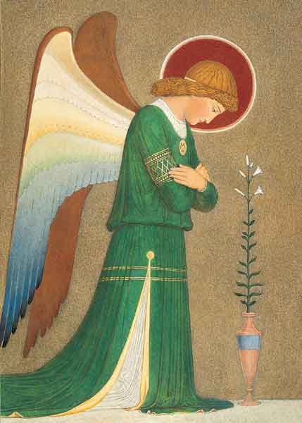 Kunst-Postkarte - Erzengel Gabriel Kunst-Postkarte - Erzengel Gabriel