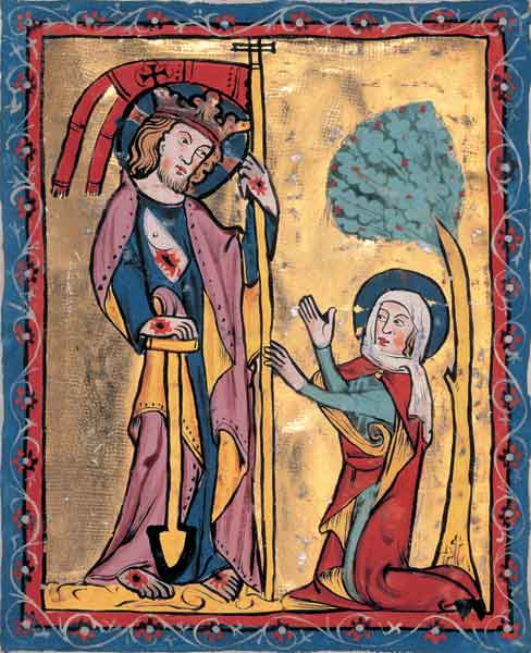 Kunst-Postkarte - Der Auferstandene und Maria Magdalena